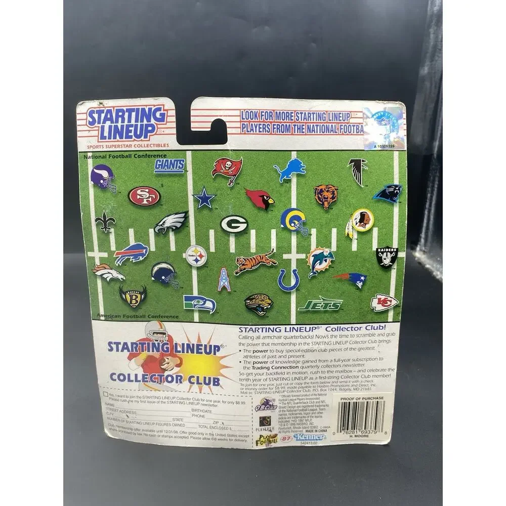 1997 Starting Lineup Action Figure with Card: Herman Moore - Detroit Lions